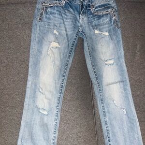 27” Miss Me Signature Cropped